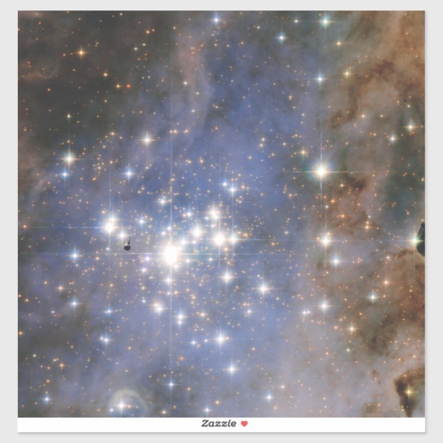Diamond Stars in Carina Nebula Hubble Space (Sheet)