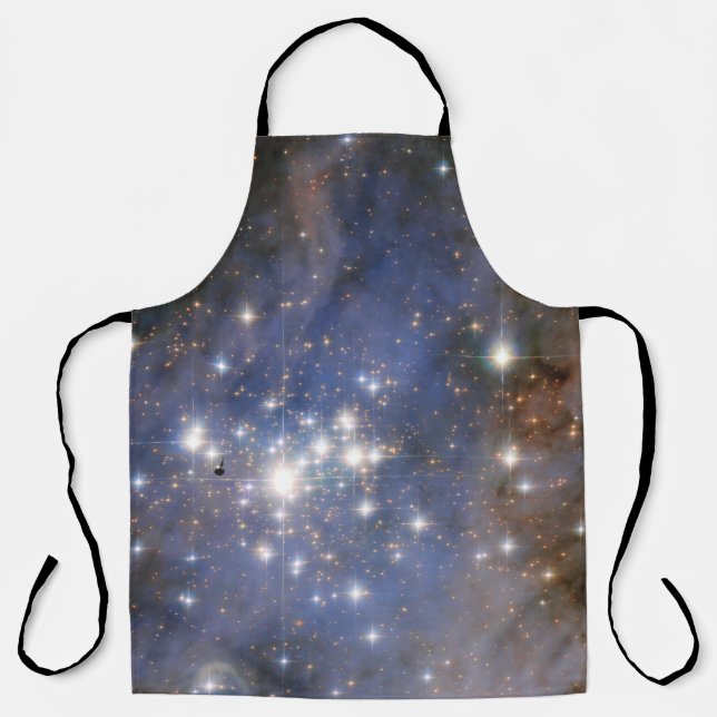 Diamond Stars in Carina Nebula Hubble Space Apron (Front)