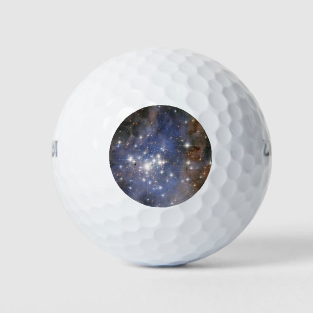Diamond Stars in Carina Nebula Hubble Space Golf Balls (Front)