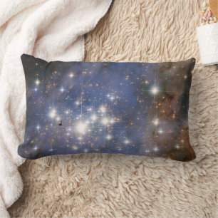 Diamond Stars in Carina Nebula Hubble Space Lumbar Pillow
