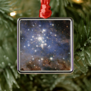 Diamond Stars in Carina Nebula Hubble Space Metal Ornament