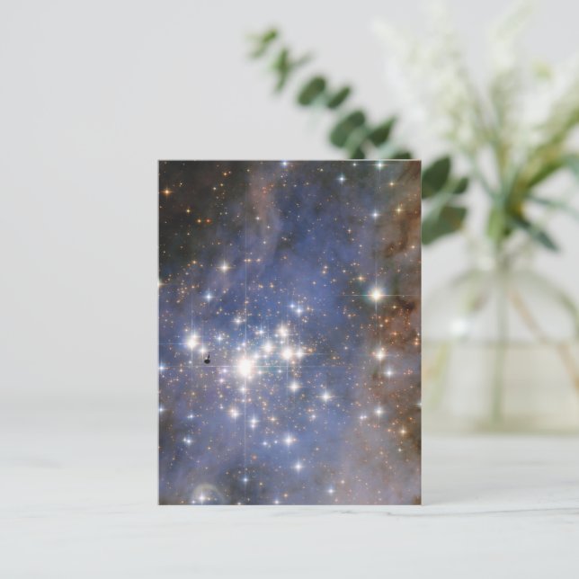 Diamond Stars in Carina Nebula Hubble Space Postcard (Standing Front)