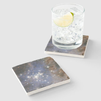 Diamond Stars in Carina Nebula Hubble Space Stone Coaster