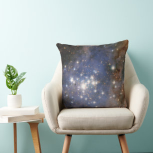 Diamond Stars in Carina Nebula Hubble Space Throw Pillow