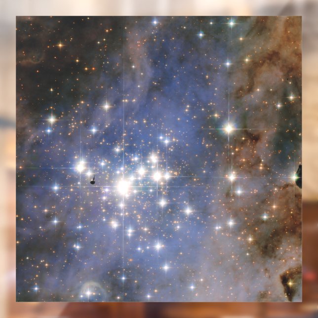 Diamond Stars in Carina Nebula Hubble Space Window Cling (Sheet 2)
