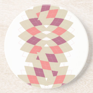Diamond Swirl Pattern Coaster