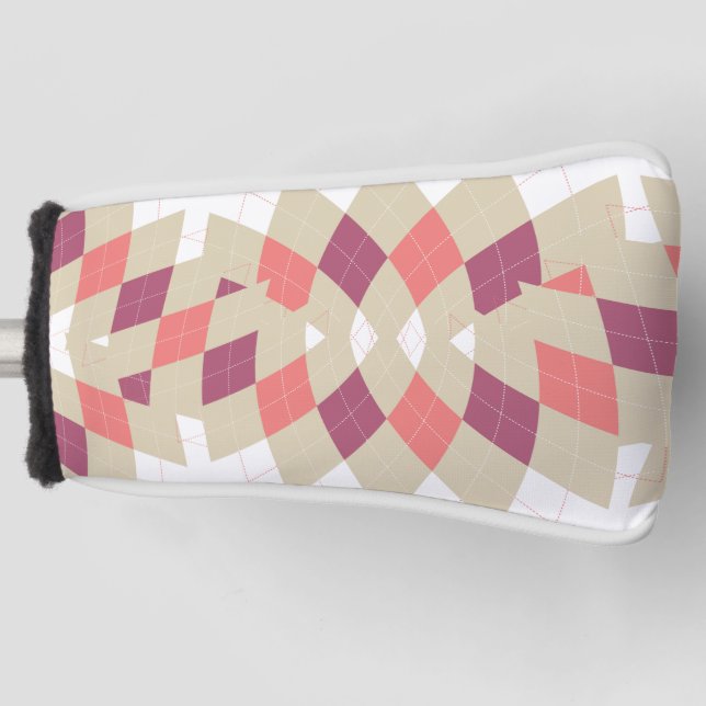 Diamond Swirl Pattern Golf Head Cover (Front)