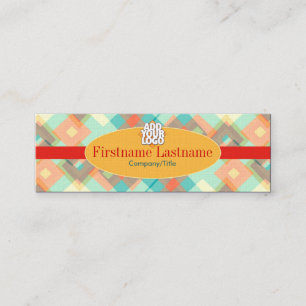 Diamond textile Retro Mini Business Card