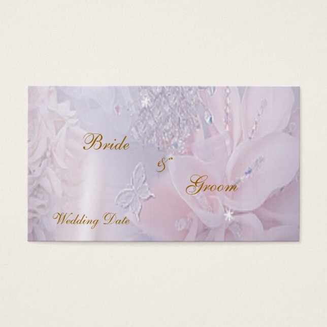 Diamond Thank You Wedding Favour Tag (Front)