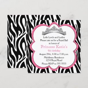 Diamond Tiara Birthday Party Invitation
