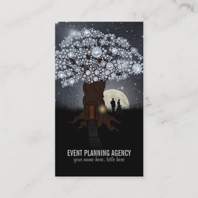 Diamond Tree Event Planer Bussiness Card (Front)