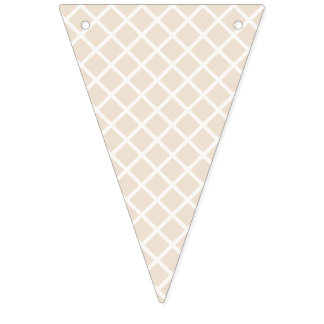Diamond Trellis | Soft Linen Bunting Flags
