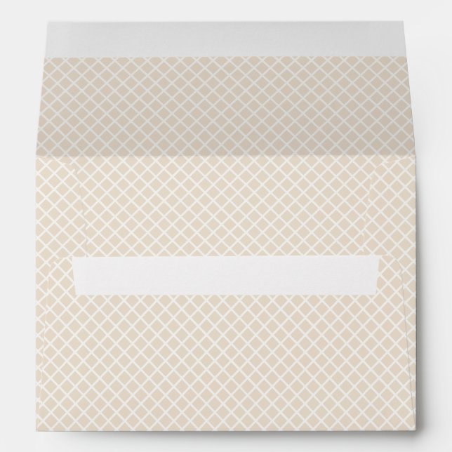 Diamond Trellis | Soft Linen Envelope (Back (Bottom))