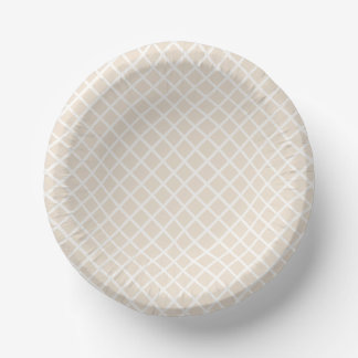 Diamond Trellis | Soft Linen Paper Plate
