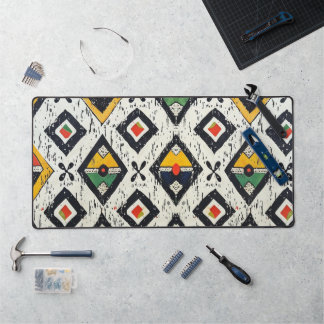 Diamond Tribal Print Desk Mat