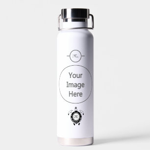 Diamond Turtle Shellback Monogram Water Bottle