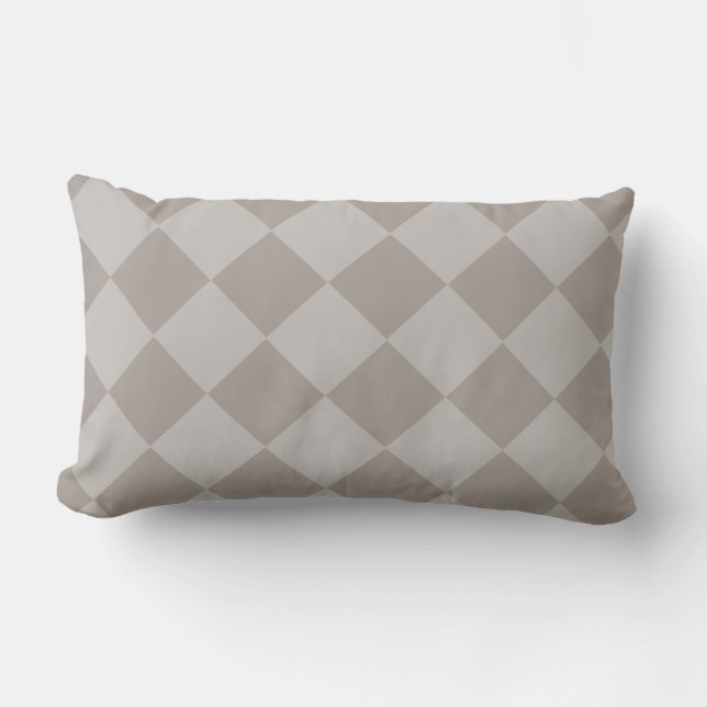 Diamond Two Tone Throw Pillow HAMbyWG (Front)
