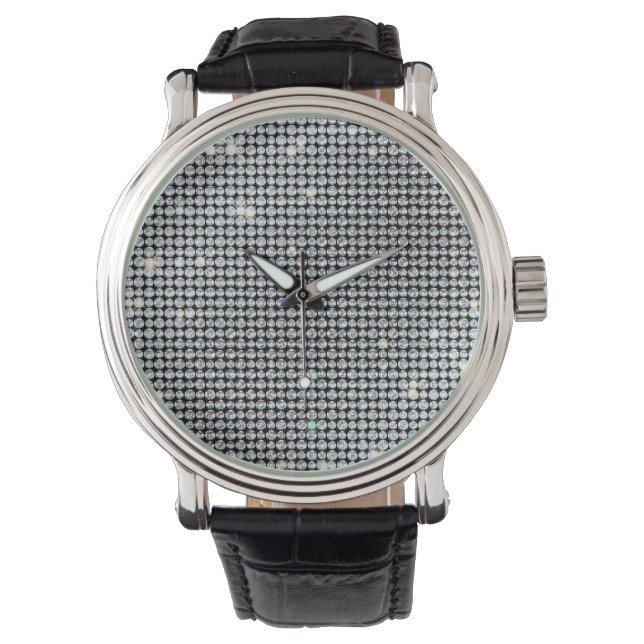 Diamond Watches, brilliant Jewellery glitter cryst Watch (Front)