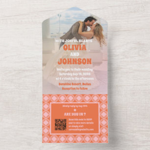 Diamond Wedding All in One Wedding Invite