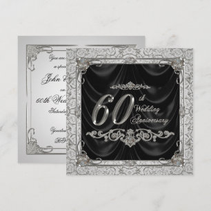 Diamond Wedding Anniversary Invitation