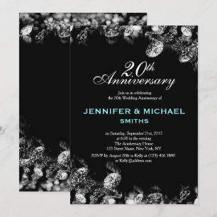 Diamond Wedding Anniversary Invite