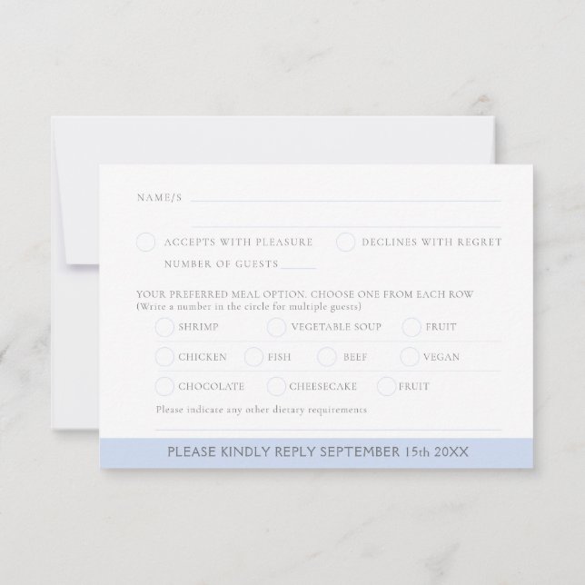 Diamond Wedding Anniversary watercolor painting RS RSVP Card (Back)