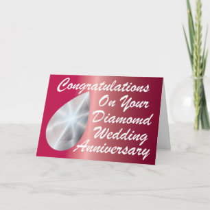 Diamond Wedding Card