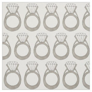 Diamond Wedding Engagement Ring Bride Bling Bridal Fabric