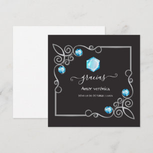 Diamond Wedding Thank You Card