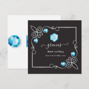 Diamond Wedding Thank You Card