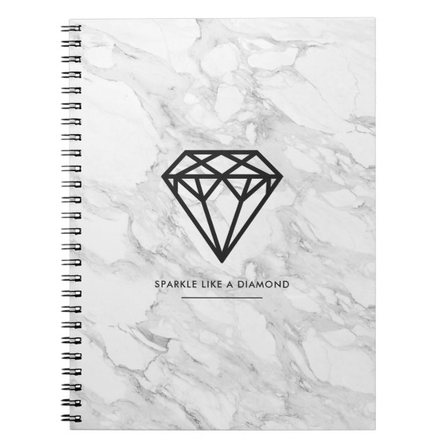 Diamond with Marble Notebook (Front)