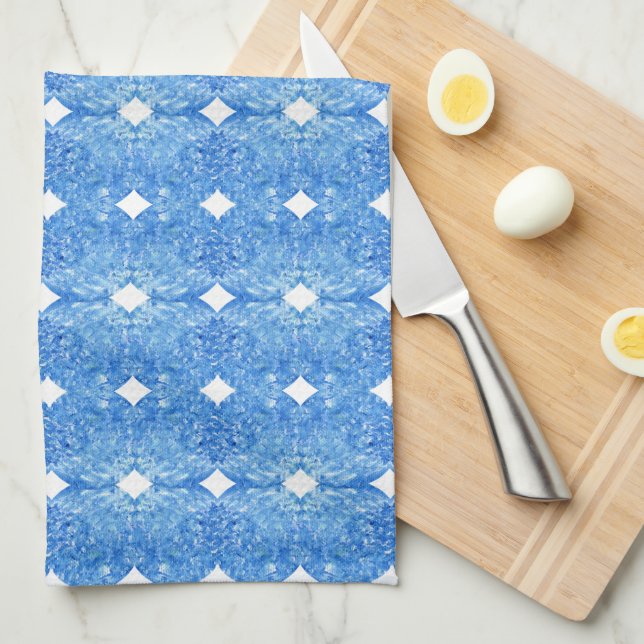 Diamondback Blues Kitchen Towel (Quarter Fold)