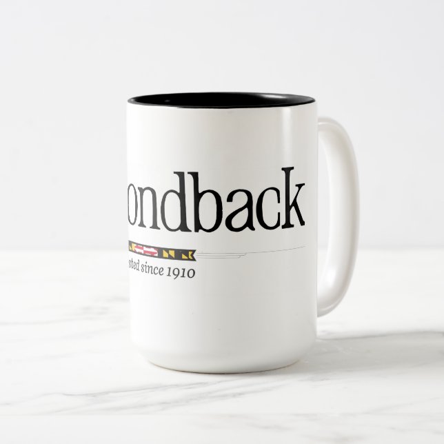 Diamondback Classic Logo on a 15 oz coffee mug (Front Right)
