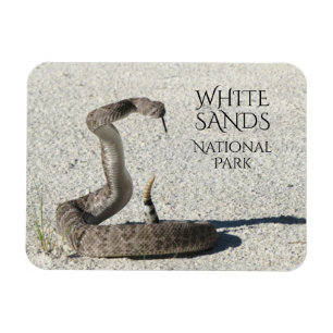 Diamondback Rattlesnake, White Sands National Magnet