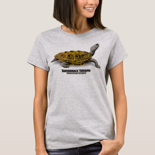 Diamondback Terrapin (Malaclemys terrapin) T-Shirt (Front)