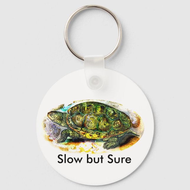diamondback Terrapin Turtle from JungleWalk.Com Keychain (Front)