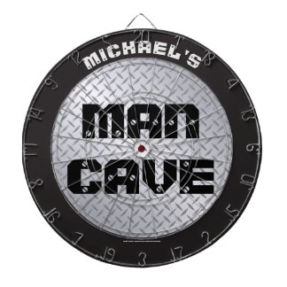Diamondplate Industrial Man Cave Dartboard