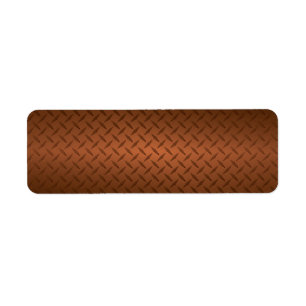 Diamondplate Look Pattern Black to Copper Fade