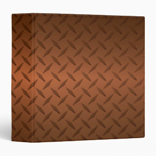 Diamondplate Look Pattern Black to Copper Fade Binder
