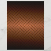 Diamondplate Look Pattern Black to Copper Fade