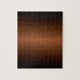 Diamondplate Look Pattern  Black to Copper Fade Jigsaw Puzzle