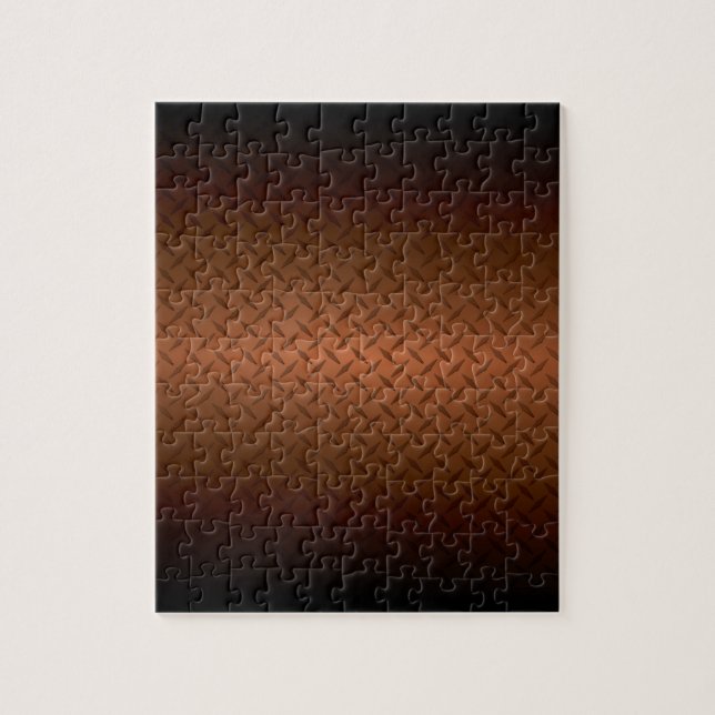 Diamondplate Look Pattern  Black to Copper Fade Jigsaw Puzzle (Vertical)