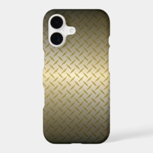 Diamondplate Pattern with Black to Gold Fade