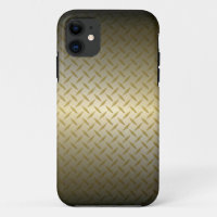 Diamondplate Pattern with Black to Gold Fade