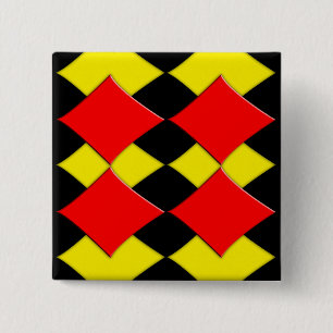 Diamonds 2 Inch Square Button