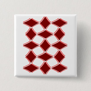 Diamonds 2 Inch Square Button