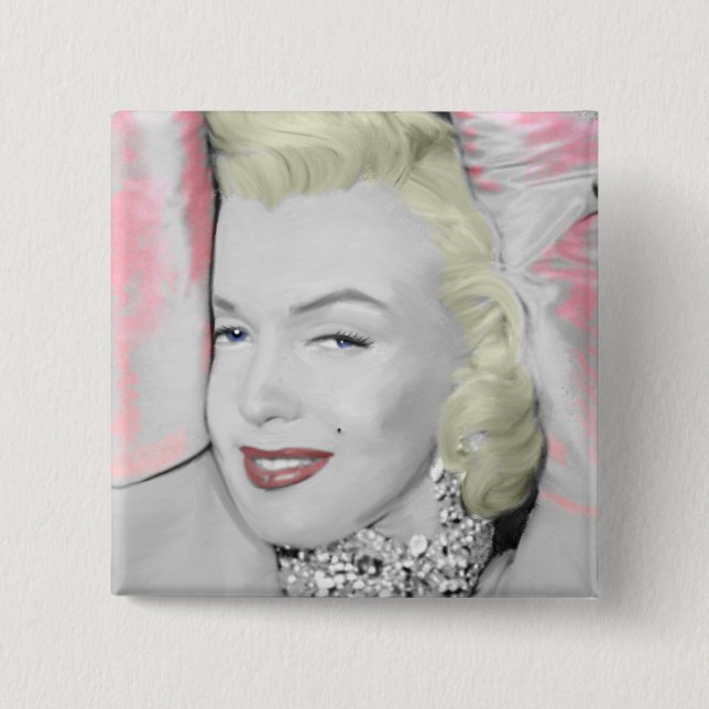 Diamonds 2 inch square button (Front)