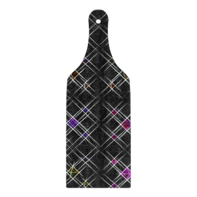 Diamonds and Crosses Chopping Board (Front)