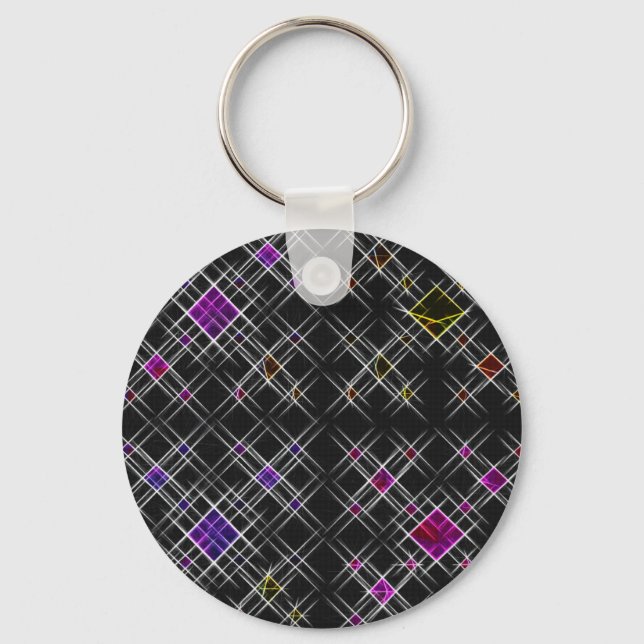 Diamonds and Crosses Key Ring (Front)