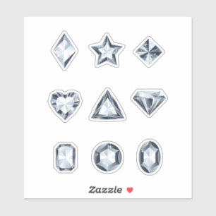 Diamonds and gems stickers